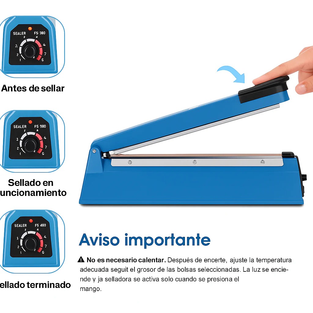 Miniatura 2 de Maquina Selladora De Bolsas  100mm